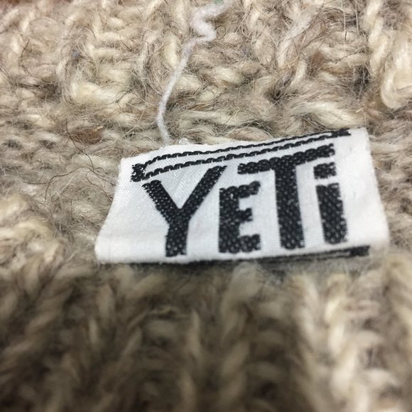 VINTAGE YETI HAND KNITTED WOOL SWEATERS SIZE XL - Picture 7 of 7